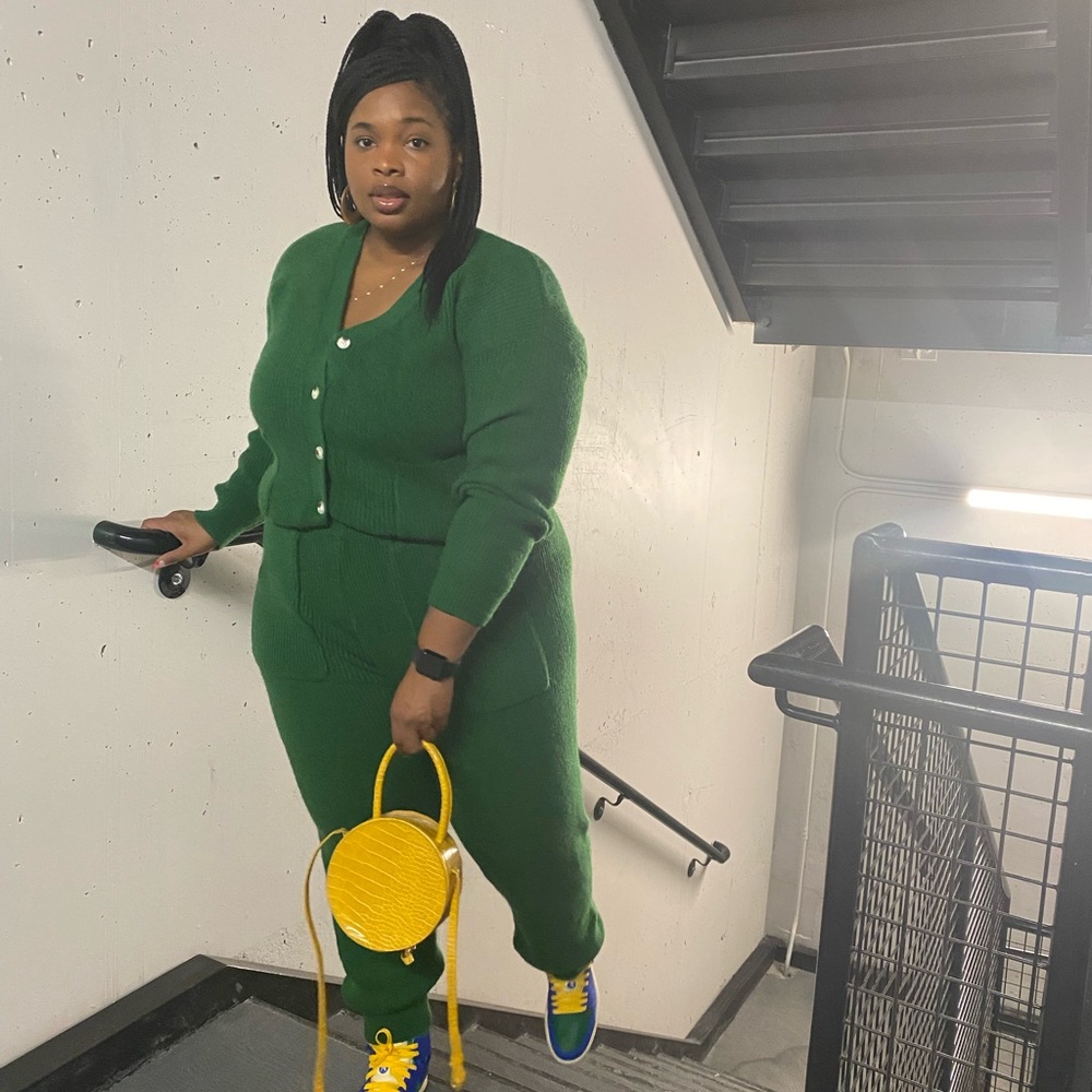 COPY - Reb Dolls Green Sweater Set